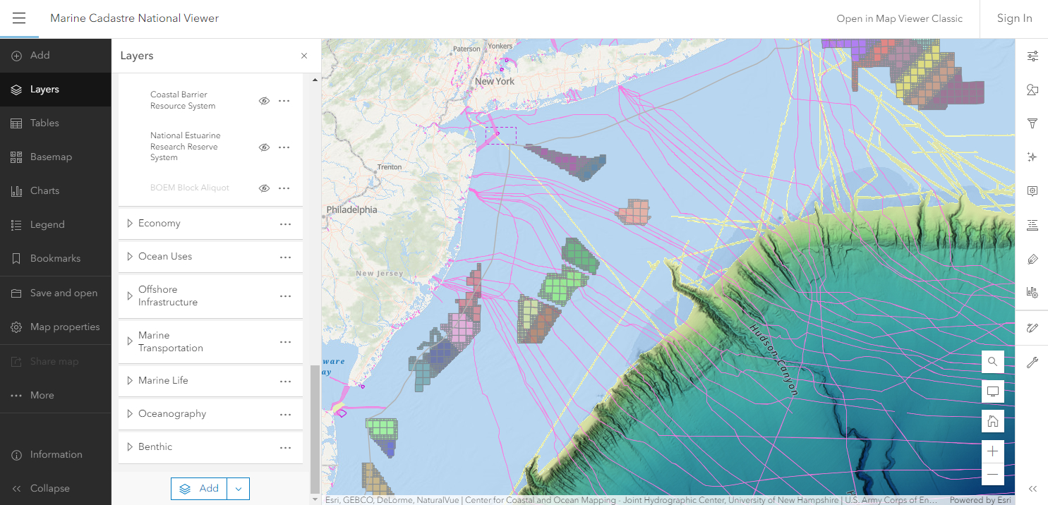 Thumbnail for Marine Cadastre National Viewer